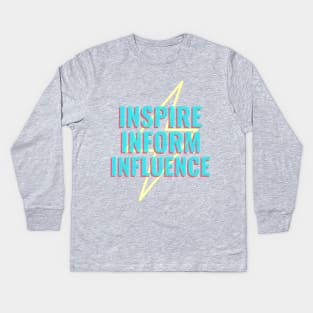 Bloggers ability to inspire and influence Kids Long Sleeve T-Shirt
